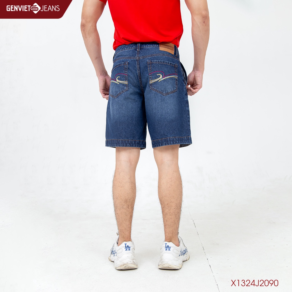 Quần Ngố Jeans Nam Thời Trang Genviet X1324J2090