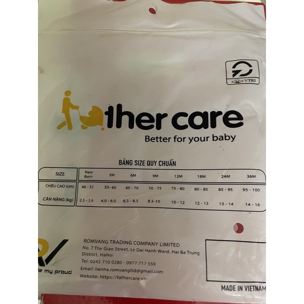 Bộ cộc tay sợi tre thở Fathercare