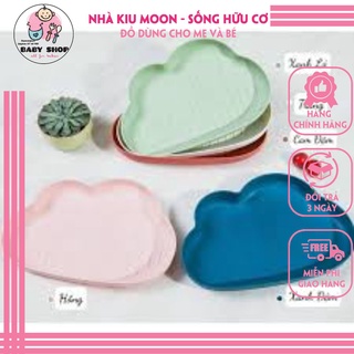 Khay ăn dặm hình đám mây nghộ nghĩnh chống rơi vỡ cho bé