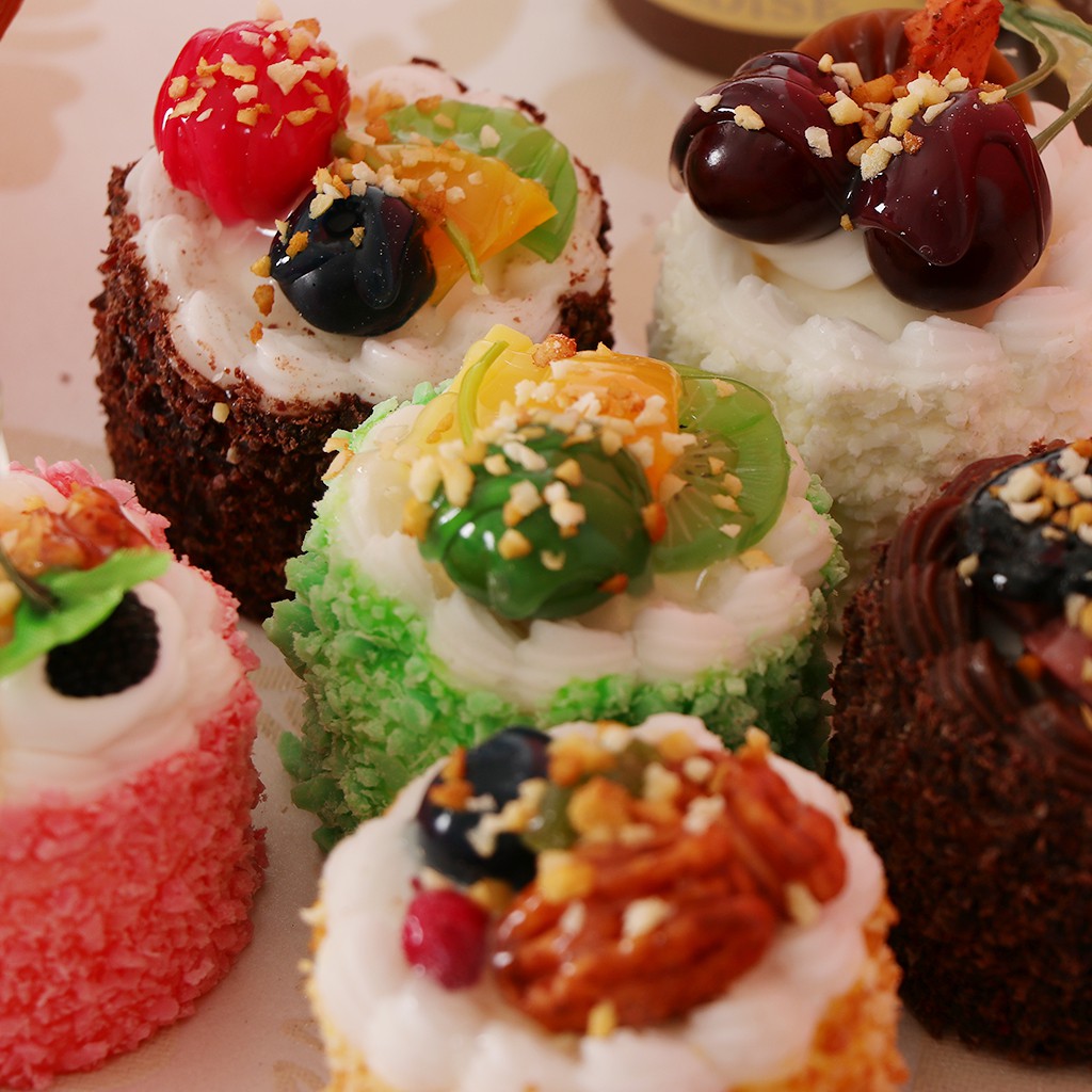 Bộ 6 Bánh Cupcake Giả Trang Trí Sinh Động
