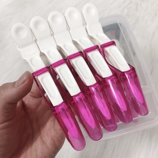 Kẹp vịt chia tóc , kẹp mỏ vịt cá xấu cao cấp vỉ 5 kẹp