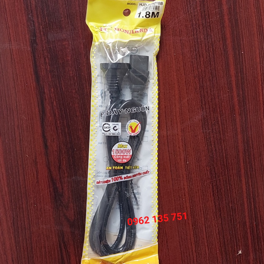Dây Nguồn 3 Chấu Dành Cho Máy Vi Tính, Nồi Cơm 1,8m