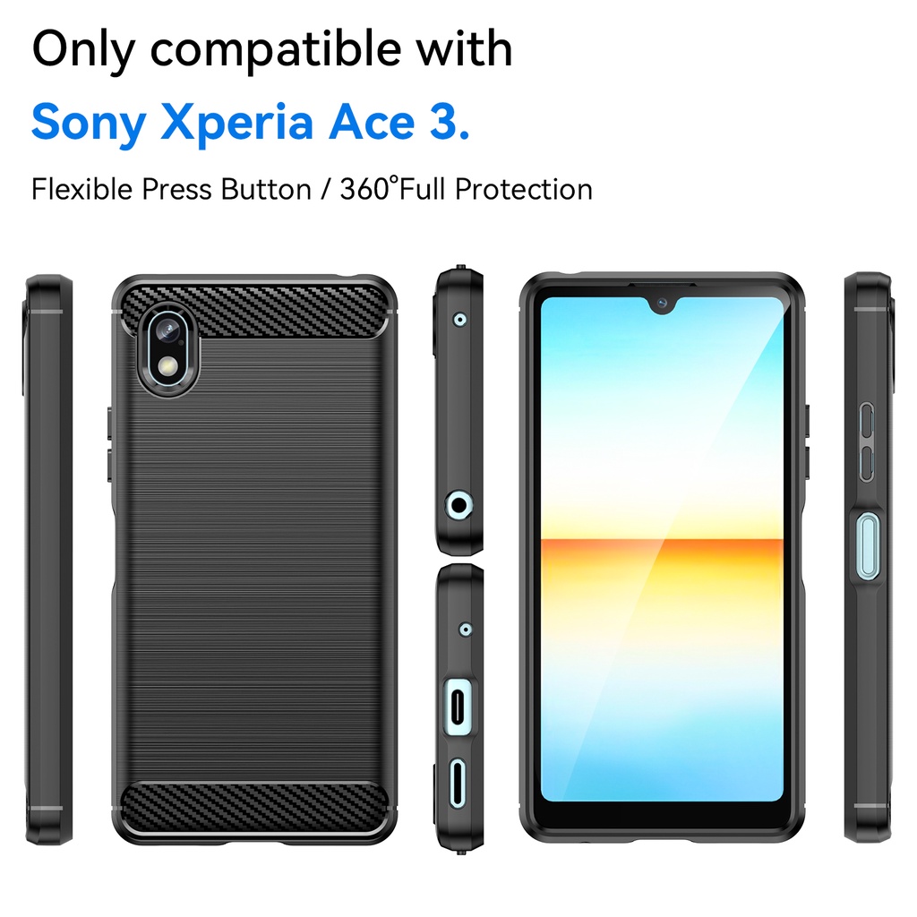 Ốp Điện Thoại tpu Silicon Mềm Sợi Carbon Chống Sốc Cho Sony Xperia ACE 3 ACE3