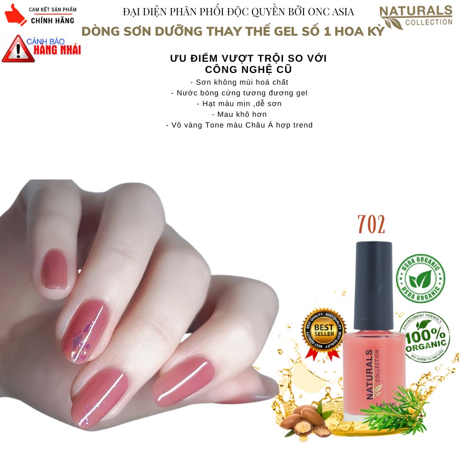 Sơn móng tay Organic màu Hồng Baby - 702