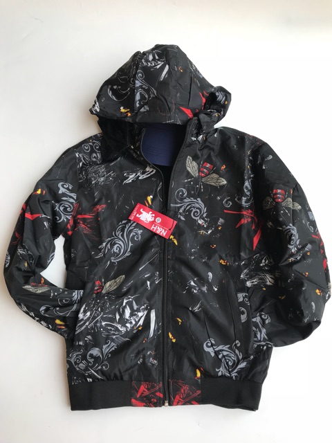 Áo khoác nam có mũ  màu đen