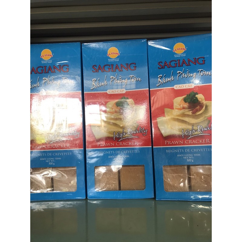 Bánh phồng tôm cao cấp vuông 500g