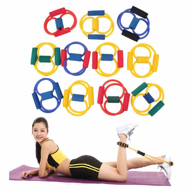 Dây kéo đàn hồi tập tay thể lực đa năng vong số 8 chịu lực cao