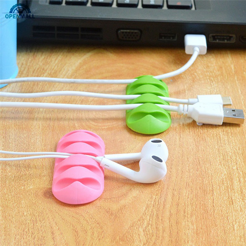 Kẹp cố định dây cáp bằng silicon có giác hút gắn tường