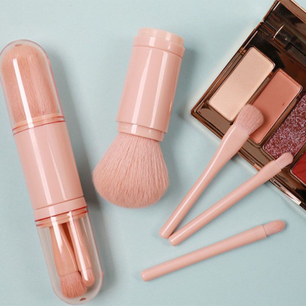 [Hàng mới về] Bộ 4 cọ trang điểm phấn mắt đa năng có thể thu vào
