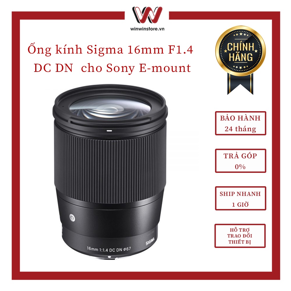 Ống kính Sigma 16mm F1.4 DC DN Contemporary cho Sony E