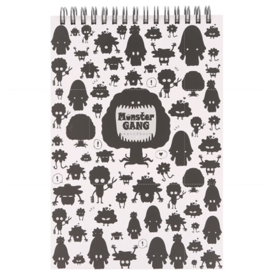 Sổ Vẽ Chuyên Dụng 60 Trang Gáy Lò Xo Khai Trí Stationery Sketchbook Monster Gang