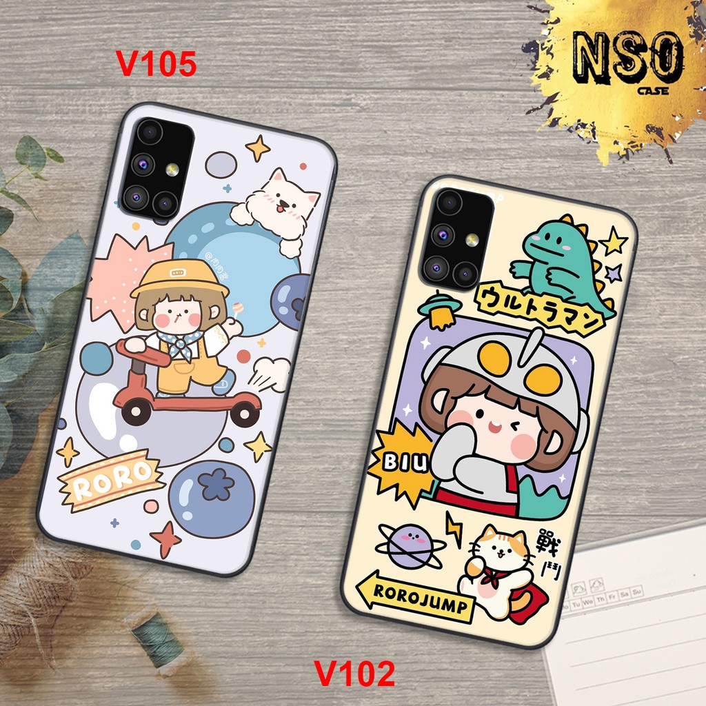 HÀNG HOT  ỐP Samsung M51- Samsung A51-Samsung A71 -Samsung A21S- Samsung A31- Samsung M21(M30S) In Hình Roro Jump Cute