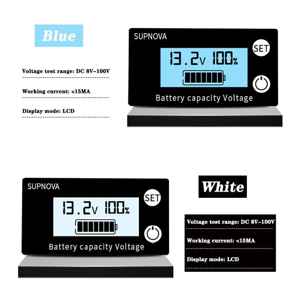 Vôn Kế Dung Lượng Pin Lithium Chuyên Dụng Cho Xe Hơi / Xe Máy