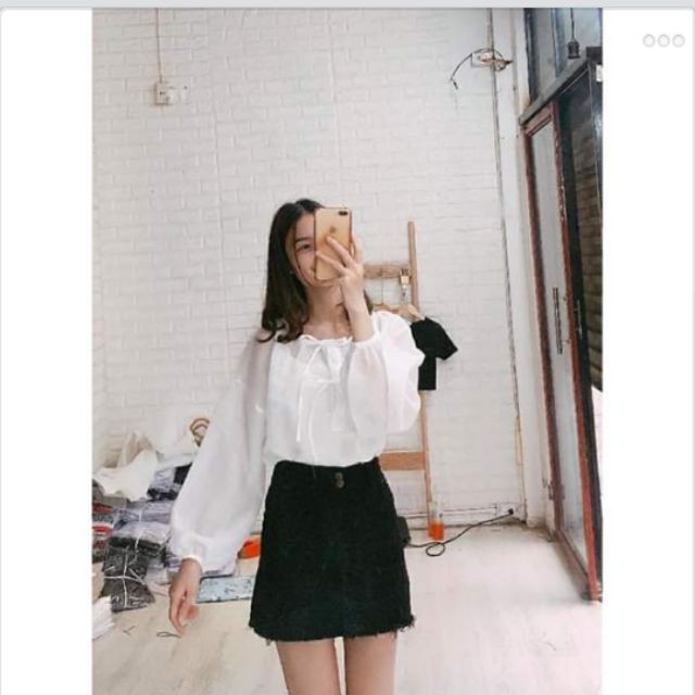 Chân váy bò tua rua thời trang - Dorita Boutique