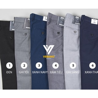 Quần âu nam, quần tây nam Verano Hàn Quốc co dãn vải chống nhăn cao cấp không bai, xù