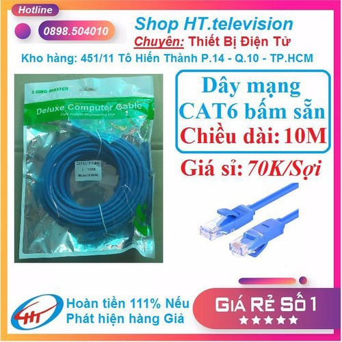 Dây mạng Cat6 bấm sẵn - Chiều dài 10M