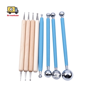 Set 8 dụng cụ tạo hình hoa trang trí đất sét