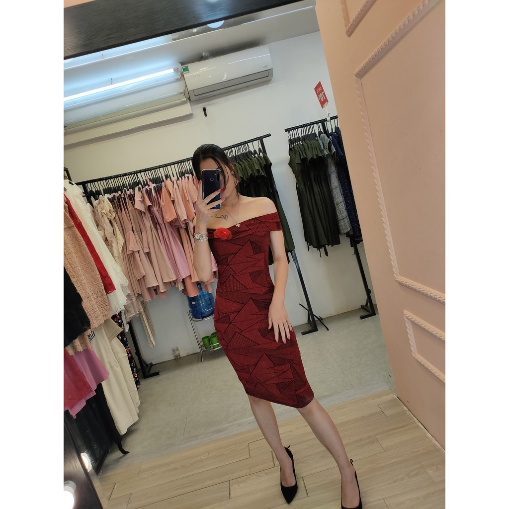 ĐẦM  BODY CAO CẤP K807 - TIIN STORE (Hàng may thiết kế ,ảnh thật shop tự chụp)