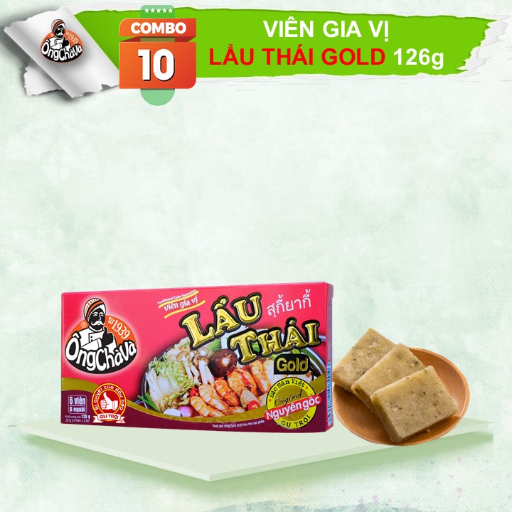 Viên gia vị Lẩu Thái Ông Chà Và (Combo 10 hộp x 126g)