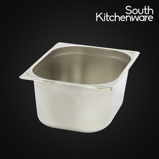 Khay inox gn 1/2 đựng thực phẩm, topping, cơm 327x265 cao 200mm