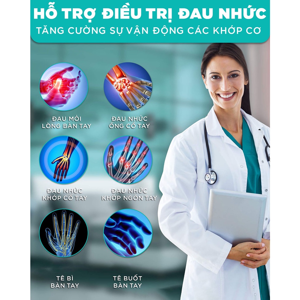 Máy Massage Tay Cao Cấp KingTech KH-690 - 6 Cấp Độ Mát Xa Nén, Rung Tích Hợp Nhiệt - Giảm Đau Khớp, Tê Bì, Ống Cổ Tay