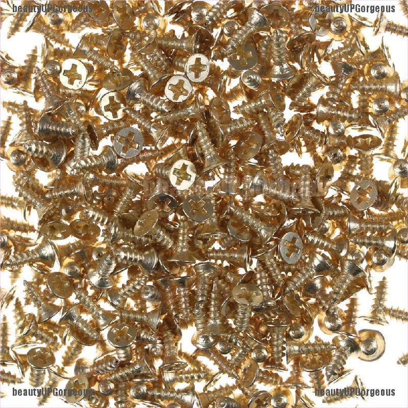 Ốc vít bằng đồng thau phẳng tự đóng màu vàng đẹp mắt