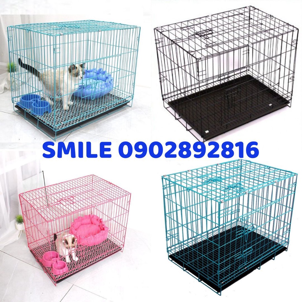 [GẤP GỌN] Chuồng Thú Cưng Gấp Gọn, Chuồng Chó Mèo Sơn Tĩnh Điện Nhiều Size Tiện Lợi