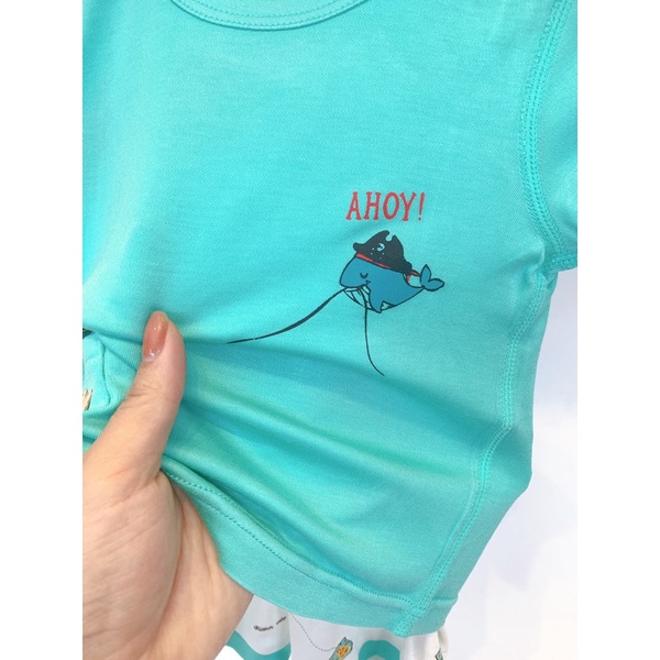 Father care - Bộ sát nách mềm mại hoạ tiết trai gái