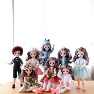 Đồ Chơi Búp Bê 3D Barbie Cao 30cm 22 Khớp Vô Cùng Sành Điệu