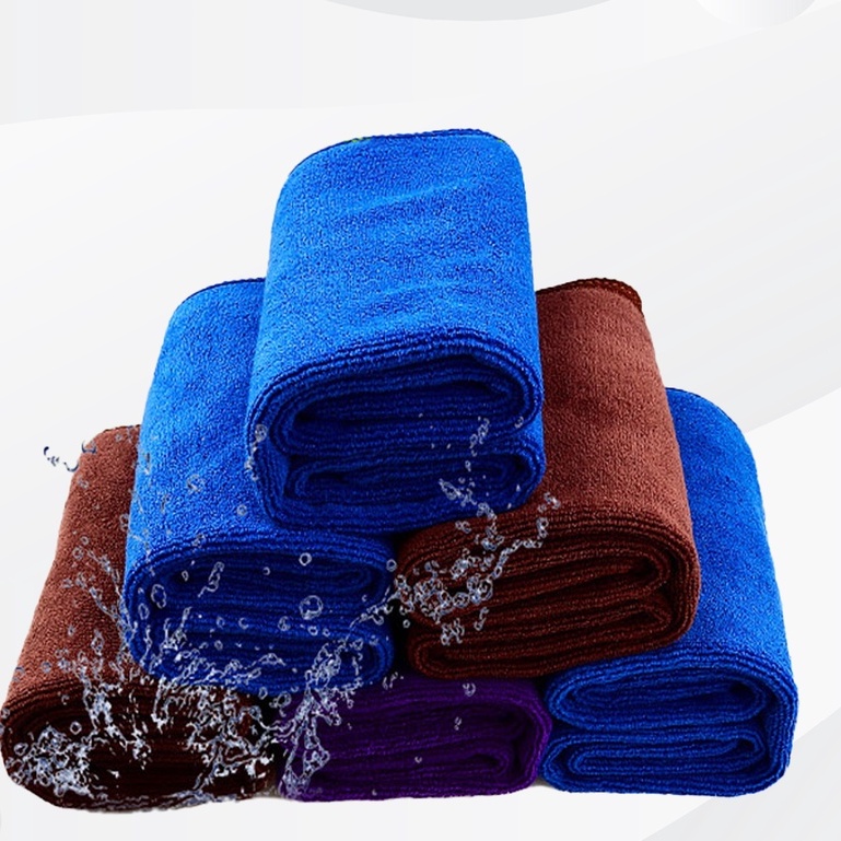 Khăn Microfiber đa năng mềm mịn DN2 LOẠI DẦY ĐẸP lau đầu tóc gội đầu salon lau tay lau xe lau kính 100% không sổ lông