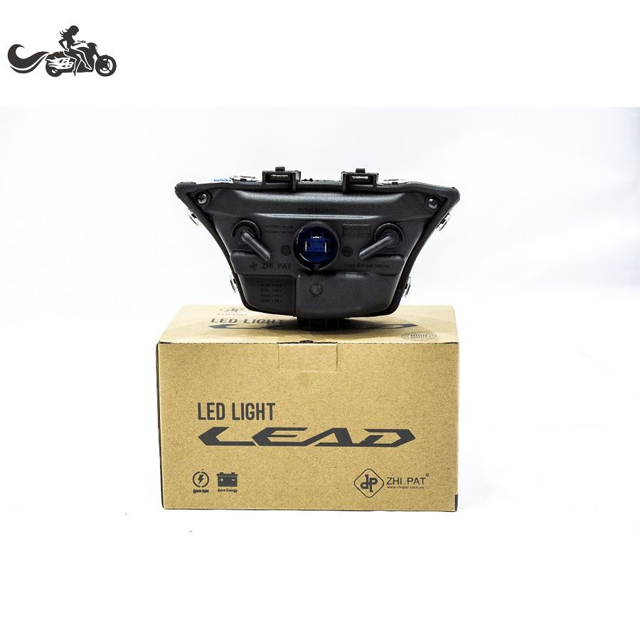 Đèn Pha Led Xe Lead 2 Tầng Bản 2013-2016 &amp; 2017-2018 Chính Hãng Zhi.Pat, Cao Cấp, Siêu Sáng. Màu Trắng Bạc &amp; Đen Khói