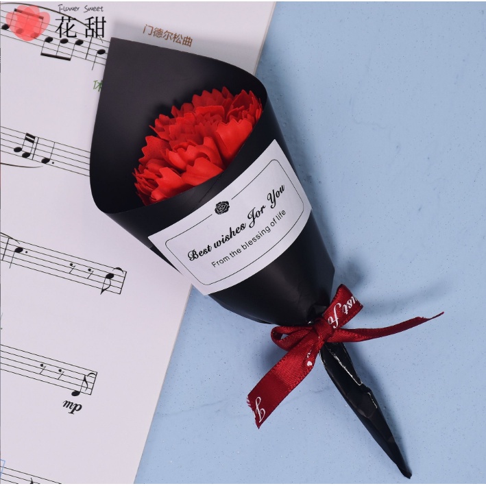 Bó hoa bằng xà phòng mini làm quà tặng valentine