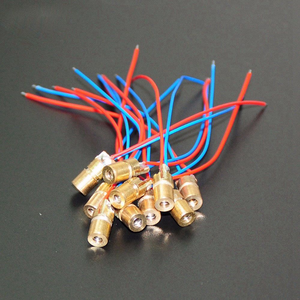 1/3/5/10 đi ốt mini chất lượng cao 650nm 6mm 3/5V