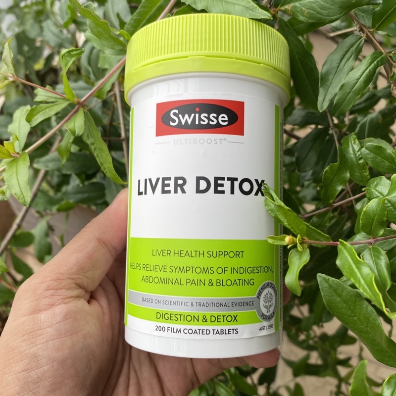 Viên uống Swisse Ultiboost Liver Detox, hỗ trợ thải độc gan, tăng cường chức năng gan cho cơ thể