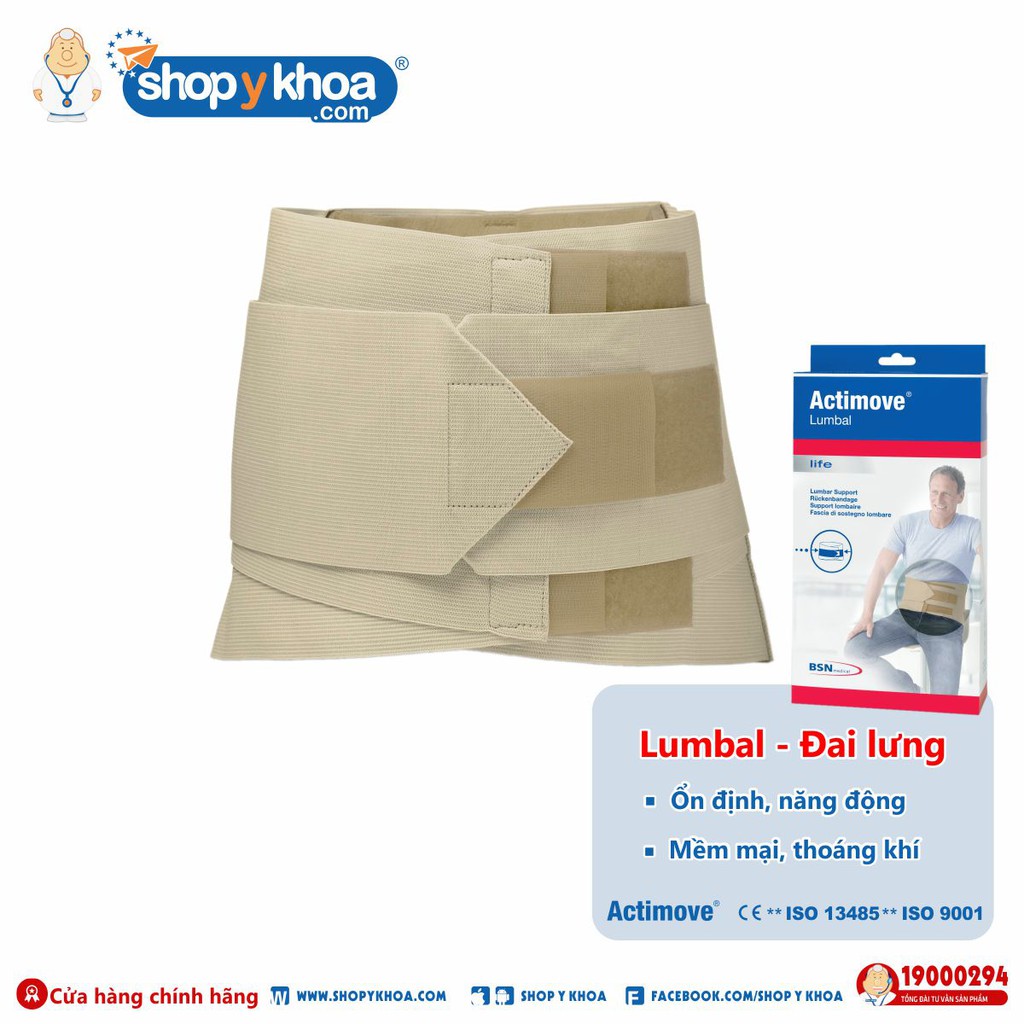 [CÓ QUÀ TẶNG] Đai lưng hỗ trợ đau và chấn thương lưng Actimove Lumbal