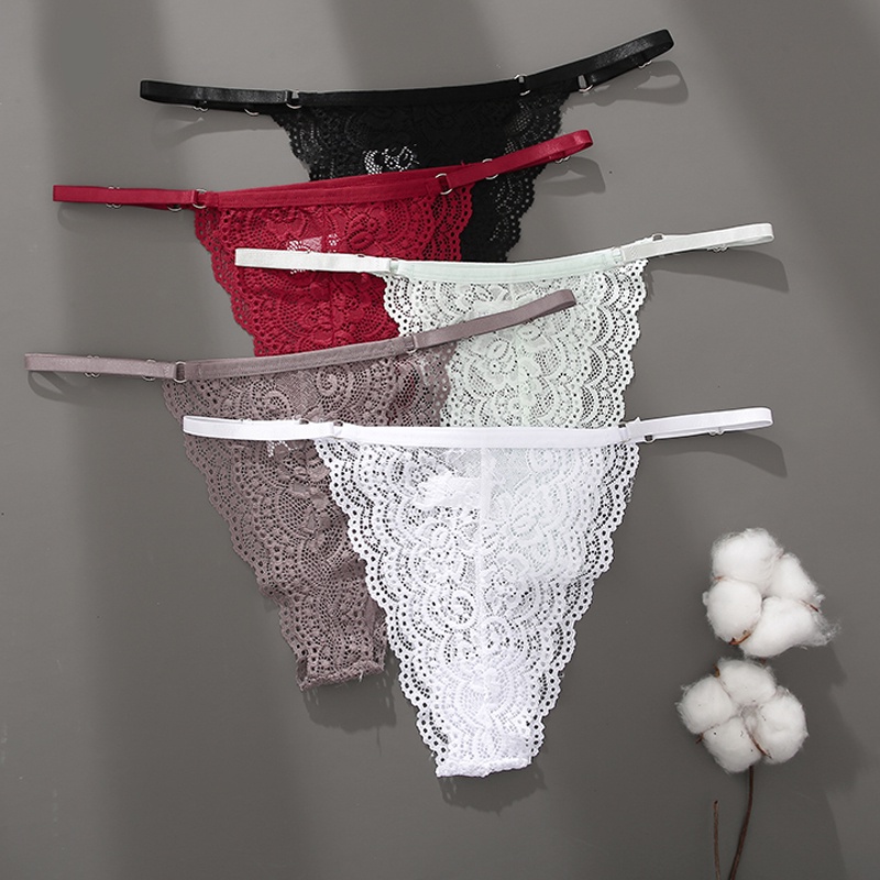 Cute Byte Quần Lót Lọt Khe Eo Thấp Phối Ren Thoáng Khí Dễ Thương Quyến Rũ Cho Nữ Size S-XL