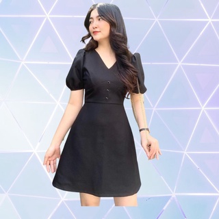 Đầm cổ V thanh lịch đơn giản sang trọng thiết kế bigsize ( Thời trang Vicky G - Anitagreen ) HN1022