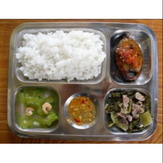 KHAY CƠM INOX 5 NGĂN CẠN (BÉ)
