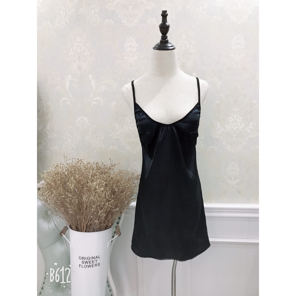 đồ ngủ Vải Lụa Satin Plus Size Cổ Chữ V Thời Trang Mùa Hè Quyến Rũ Cho Nữ | BigBuy360 - bigbuy360.vn