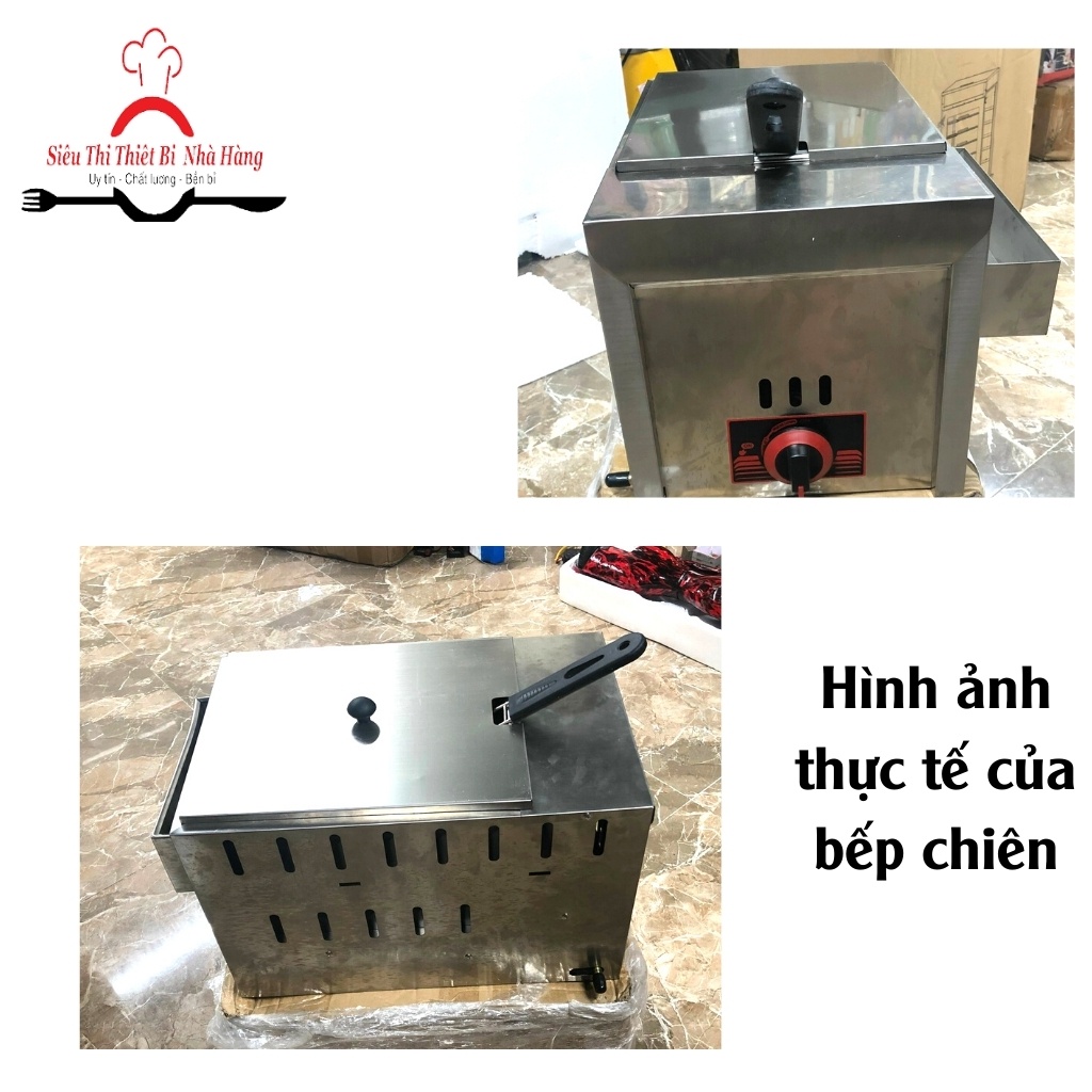 Bếp chiên nhúng đơn ga, Bếp chiên công nghiệp, BẢO HÀNH chính hãng 12 tháng