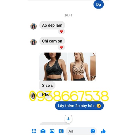 Áo Bra gym/yoga FABLETICS xuất Mỹ