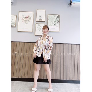 #Bigsize áo sơ mi họa tiết