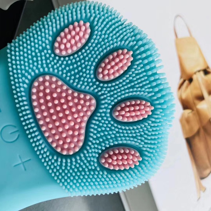 Máy rửa mặt chân mèo massage làm sạch sâu da mặt tiện dụng
