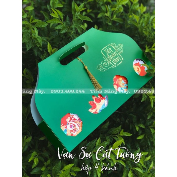 Hộp đựng bánh trung thu 4 bánh 150g -250g