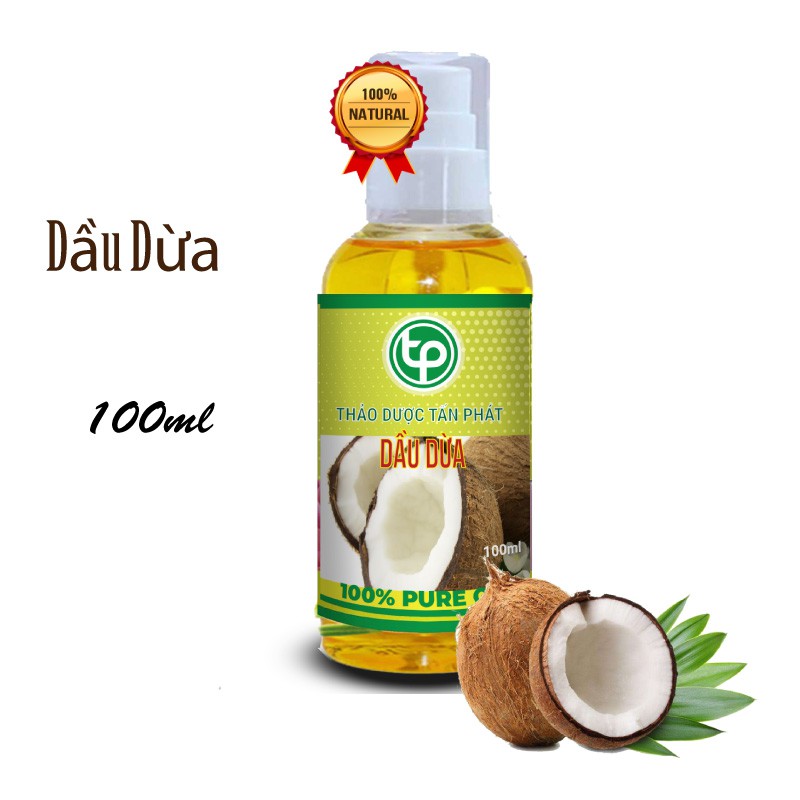 Dầu dừa nguyên chất 100ml - Tấn Phát