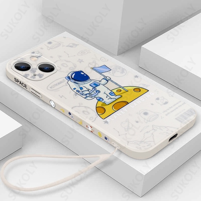 Mới Ốp Điện Thoại Hình Phi Hành Gia Cho iPhone 13 pro Max 12 pro Max 6s plus 7 plus 8 X Xs Xr Xsmax 11 pro Max Se2020