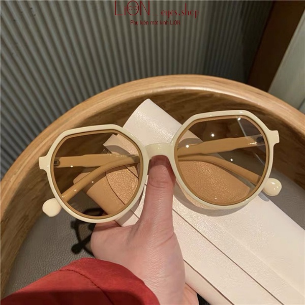 Kính mát nữ thời trang dáng mắt tròn to nhiều màu