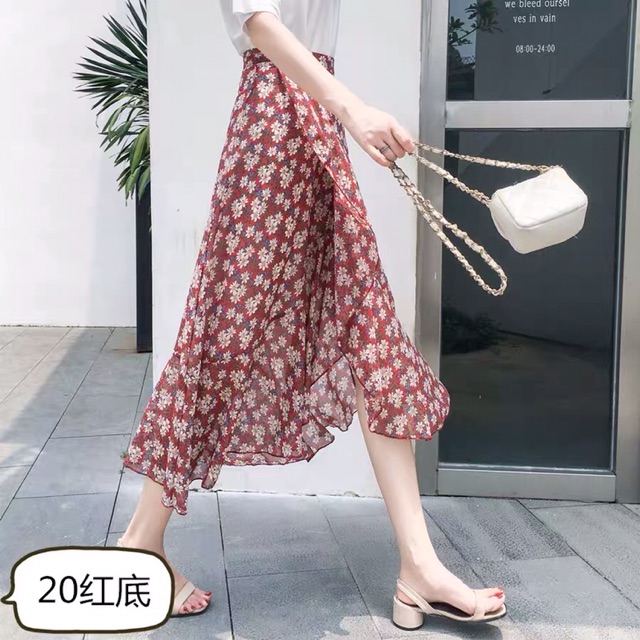 Chân váy xoè vạt chéo, chất vải voan có lớp lót , nhiều màu | BigBuy360 - bigbuy360.vn