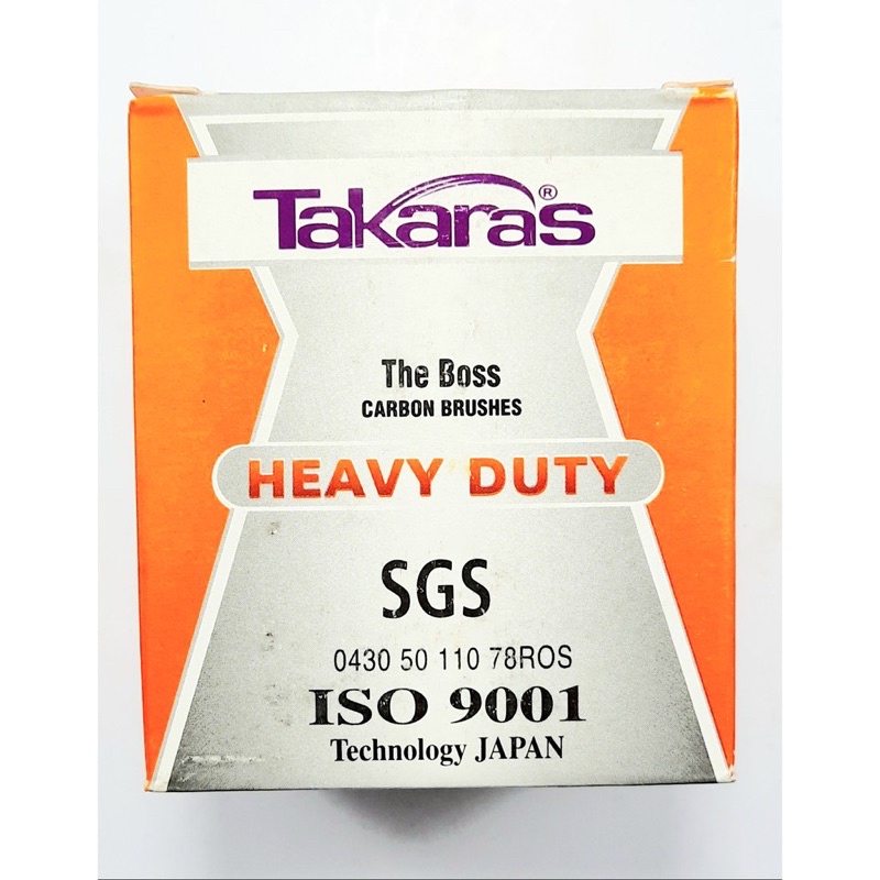 Chổi than Nhật bản Takaras dùng cho máy mài, máy cắt, máy khoan và các loại máy khác - 1 đôi