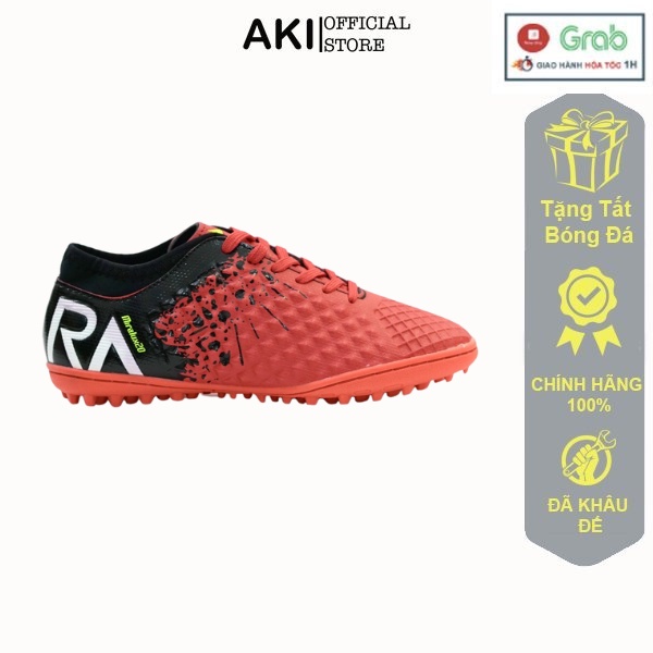 Giày Đá Bóng Trẻ Em Mira Lux 20 Kid Đỏ Thể Thao Chính Hãng, Giày Đá Banh Cỏ Nhân Tạo Giá Rẻ Mềm Đẹp - Lk004
